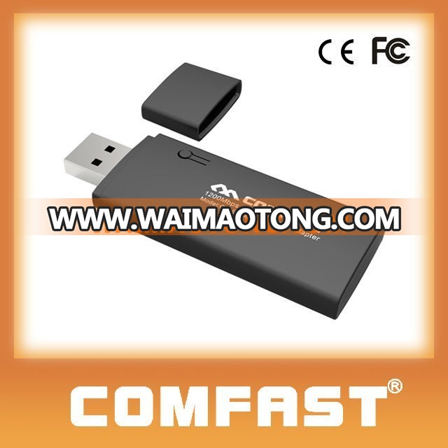 COMFAST CF-912AC 2.4 Ghz & 5.8 Ghz 1200Mbps mini wireless USB adapter/WIFI transmitter